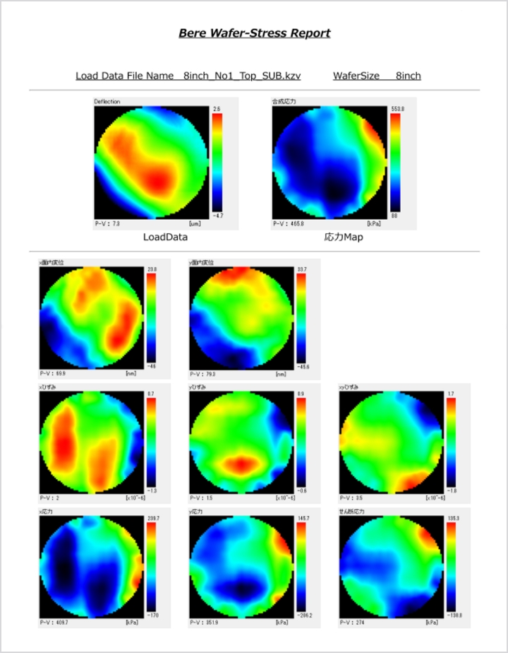 Bare Wafer Stress Analysis Software