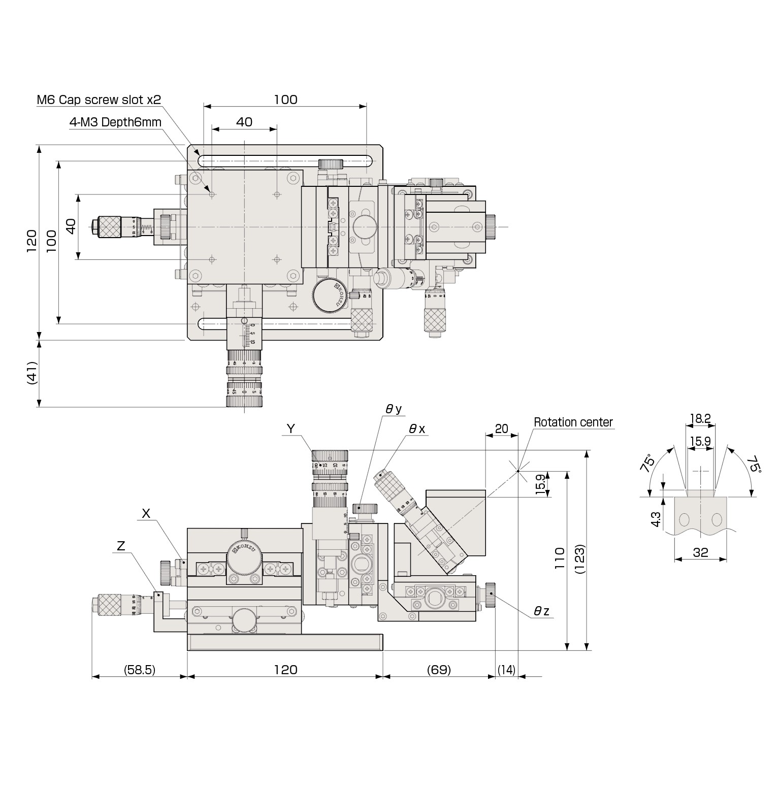 Manual Alignment Station Drawing